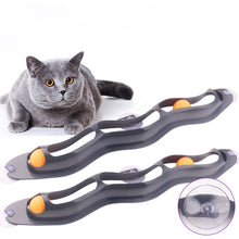 Load image into Gallery viewer, 1pc Funny Track Ball Cat Toy Sucker Windows Interactive Cat Scratch Toy Play Pipe with Balls Kitten Tunnel Pet Toys Products
