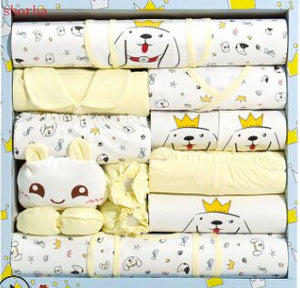 100% cotton newborn clothes summer baby gift box set baby products newborn baby set 18 pcs for 0- 6 month baby