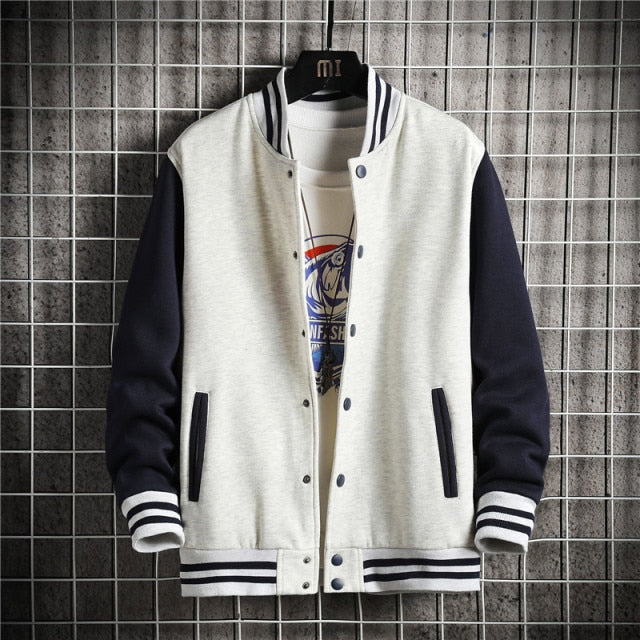 KOLMAKOV New Arrival Korean Men's 50% Cotton Bomber Jackets Men Streetwear Jacket Patchwork Cardigan Coat Male 4 Color M-5XL
