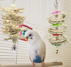 7pcs Bird Toys Cockatiel Parrot Toys And Accessories Budgie Perch Stand parkiet speelgoed vogelspeelgoed jouet perroquet