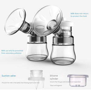 Double Electric Breast Pump Intelligent Automatic Bottle Baby Breast Feeding Milk Extractor Accessories Baby Care ER880