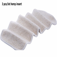Load image into Gallery viewer, 3pcs/lot Hemp Cotton Inserts Reusable Nappy Liners Baby Diapers 4 layer Hemp Insert
