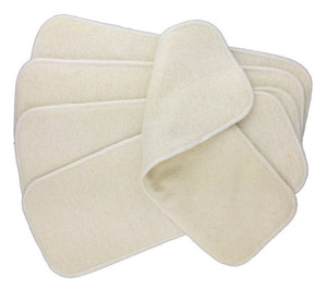 3pcs/lot Hemp Cotton Inserts Reusable Nappy Liners Baby Diapers 4 layer Hemp Insert