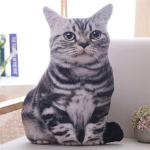 Load image into Gallery viewer, Simulation Plush Cat Pillow Soft Stuffed realistic Animal Cushion Sofa Decor Cartoon Plush Toy Children Kid kawaii Gift
